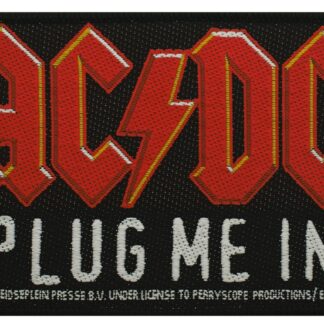 sewing patch / Ecusson à Coudre AC/DC Plug Me In