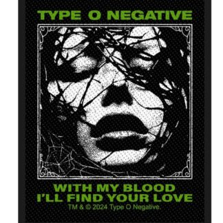 sewing patch / Ecusson à Coudre Type O Negative, With my blood i'll find your love