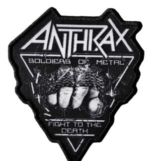 Patch écusson à coudre Anthrax Soldiers of Metal Fight to the Death